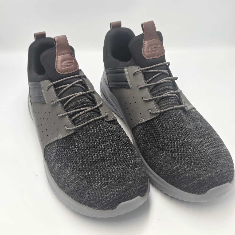 SKECHERS Mens Shoes Size 13 #210238W Delson 3.0 - CICADA‎ Black/gray Shoes
